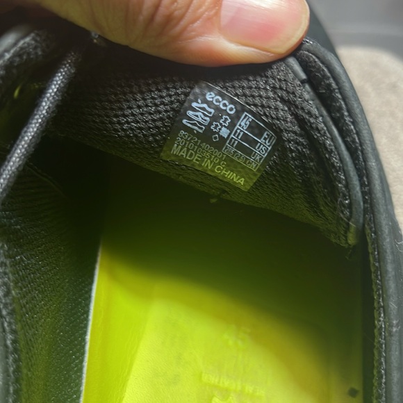 Ecco NWOB St. 1 Hybrid Lite Plain Black Toe Sneaker - Picture 5 of 6